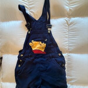 Disney Women Overalls with Pooh Design - Navy